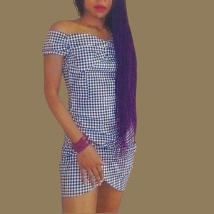 Forever 21 black/white checkered Dress